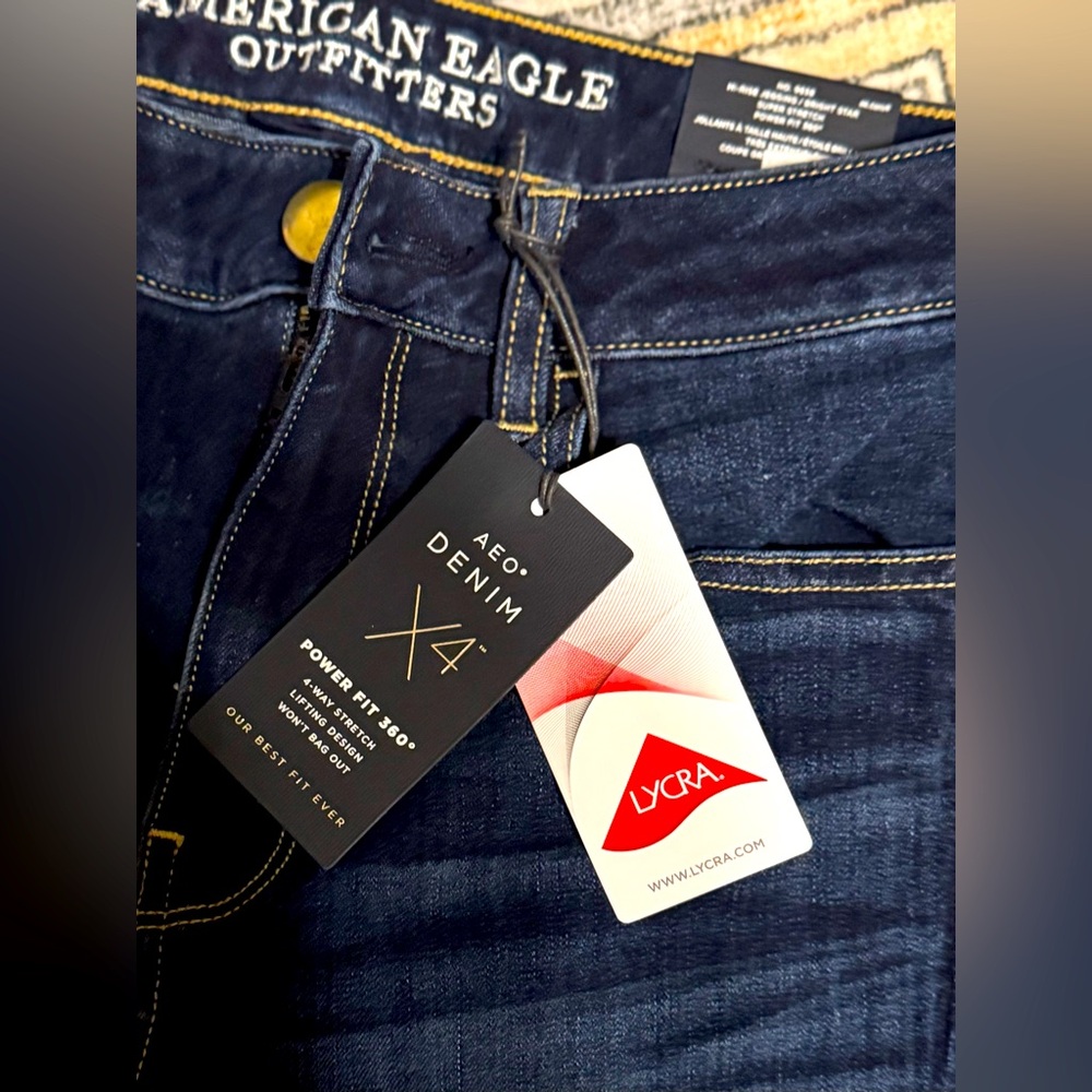 AE Jeans High Rise Jegging X4 Lycra power fit 360 sz 6 short